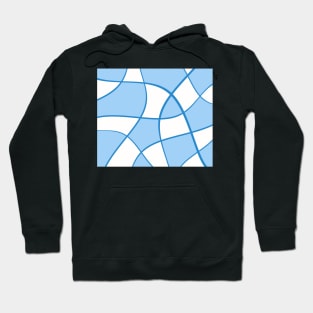 Abstract - blue and white. Hoodie